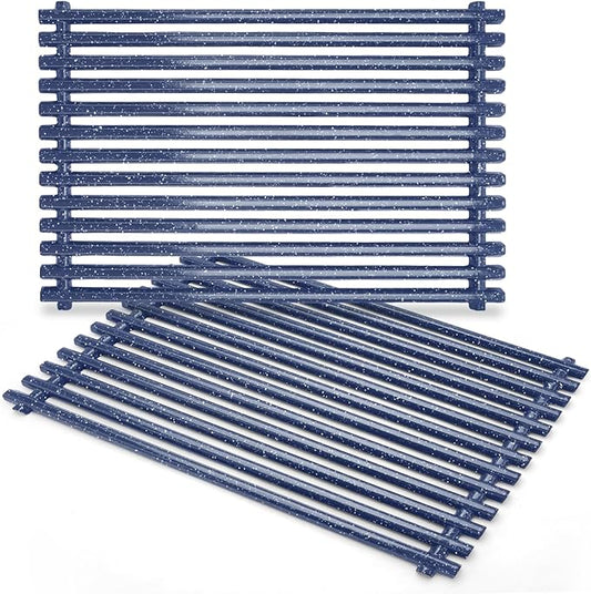 17.4 inch Porcelain Steel Grill Grates Replacement for Weber Spirit 300 Series, Spirit 700, Genesis Silver Gold Platinum B/C for 7525 Grates, Set of 2
