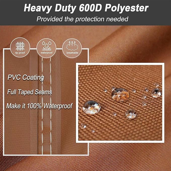 NettyPro Griddle Cover for Blackstone 28" Griddle with Single Shelf, Waterproof Heavy Duty 2 Burner Flat Top Gas Grill Cover 28 inch Cooking Station Camping, Brown