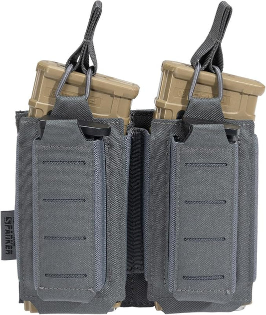 EXCELLENT ELITE SPANKER Tactical Open-Top Single/Double/Triple Molle Mag Pouch for Pistol Mag Pouch Tactical Bag Accessories Holder