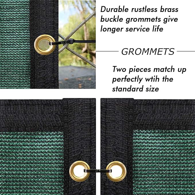 UPGRADE Privacy Fence Screen 5'x4' Dark Green Outdoor 90% Visibility Blockage 170 GSM Mesh Shade Cover Panels for Backyard,Balcony,Home Decoration with Zip Ties,Customized Avaliable