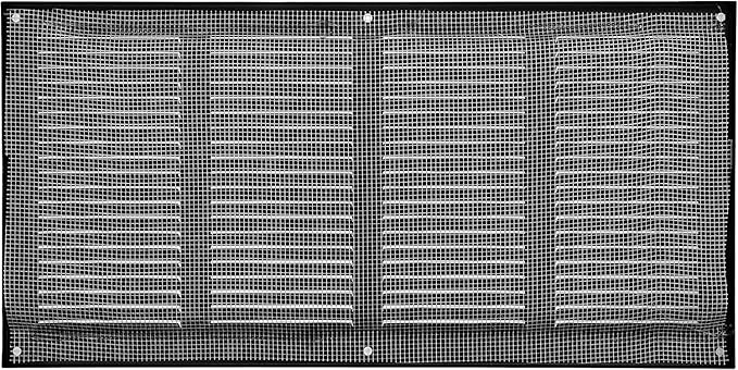 Vent Systems 16" x 8" Inch Anthracite Metal Air Vent Cover - Louvered Wall Grille with Built-in Mesh Screen - Weather Resistant HVAC Duct Cover for Exhaust & Supply in Home, Garage - Indoor & Outdoor