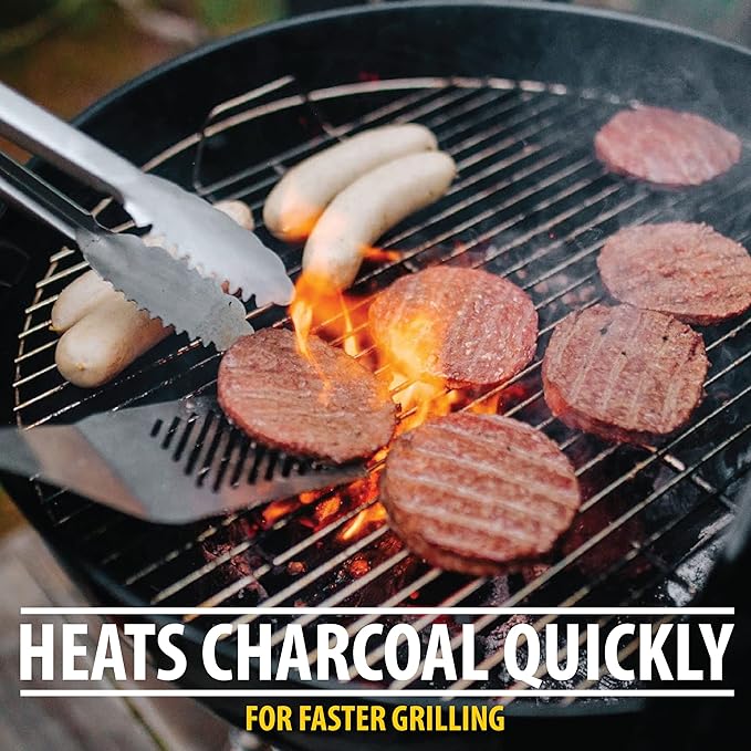 FOGO Super Premium Hardwood Lump Charcoal 35 Pound Bag, Fogostarters Natural Fire Starters and Blazaball Bundle