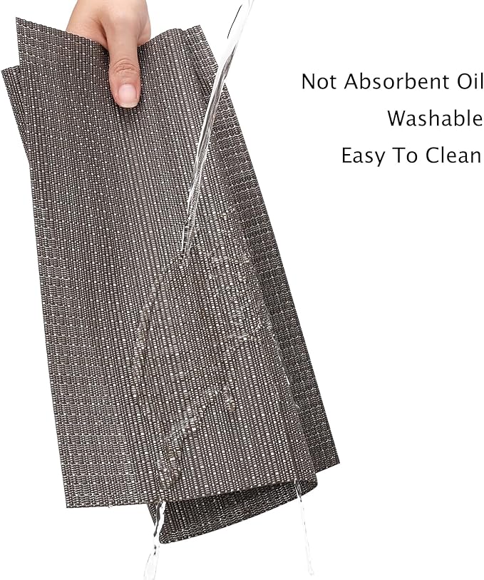 Myir JUN Table Runner, Vinyl Table Runner Indoor 72 Inch Long Arbitrarily Cropped Runner for Table Heatproof for Home Party (Dark Gray, 15 x 72 inch)