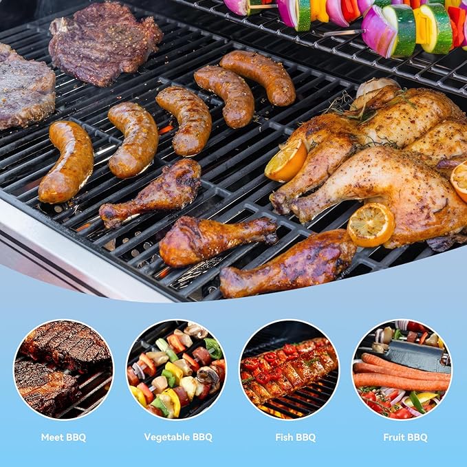 17.5 Inch 7638 Cooking Grates for Weber Spirit & Spirit II 300 Spirit E/S 310 E/S 320 E/S 330 SP-320, Spirit 700 Genesis 1000-3500 Genesis Gold Silver Platinum B/C Gas Grill 7639 Replacement Parts