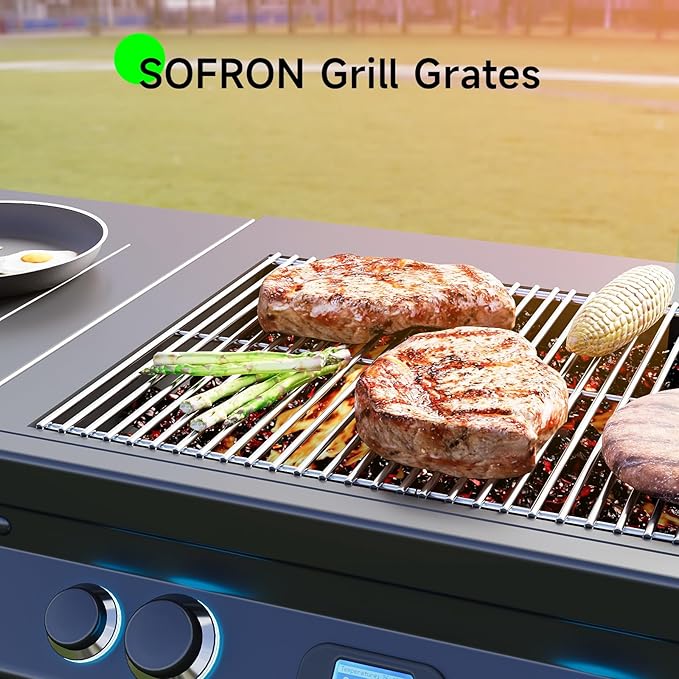 Grill Grate Replacement Parts for Weber Genesis II E-410, E-435, S-435, SE-410, 66089 66097, Kitchen-aid 720-0856V 740-0781, Weber Genesis II LX 400 SER GBS S-435, Stainless Steel