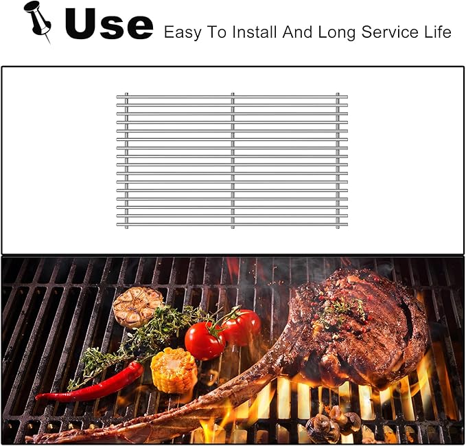 Grill Grates Replacement for Weber Grill Parts Weber Genesis II E-410, S-410, E/S-415, E/S-435, LX E/S-440, 66089, 66097, Stainless Steel Genesis 2 Flavorizer Bars Grids BBQ Grill Accessories