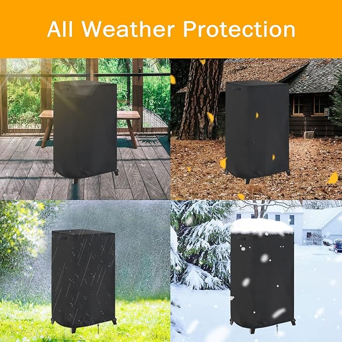 Smoker Cover Fit for East Oak Ridgewood Pro 30" Electric Smoker, Waterproof Grill BBQ Cover Vertical Smoker Covers-19 D x 18" W x 45" H