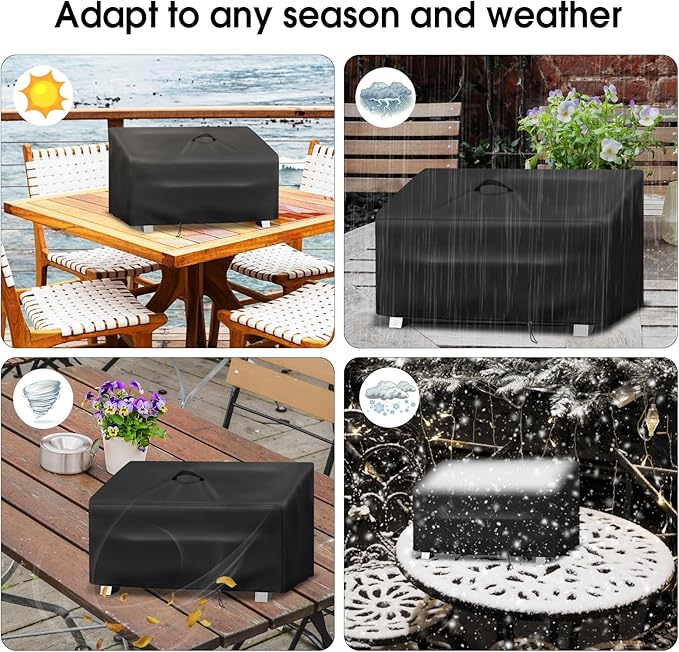 Grill Cover for GasOne 2 Burner Flat Top Gas Grill, Waterproof Outdoor BBQ Covers Propane Gas Grill Cover - 17.5" D x 15.5" W x 9.5" H