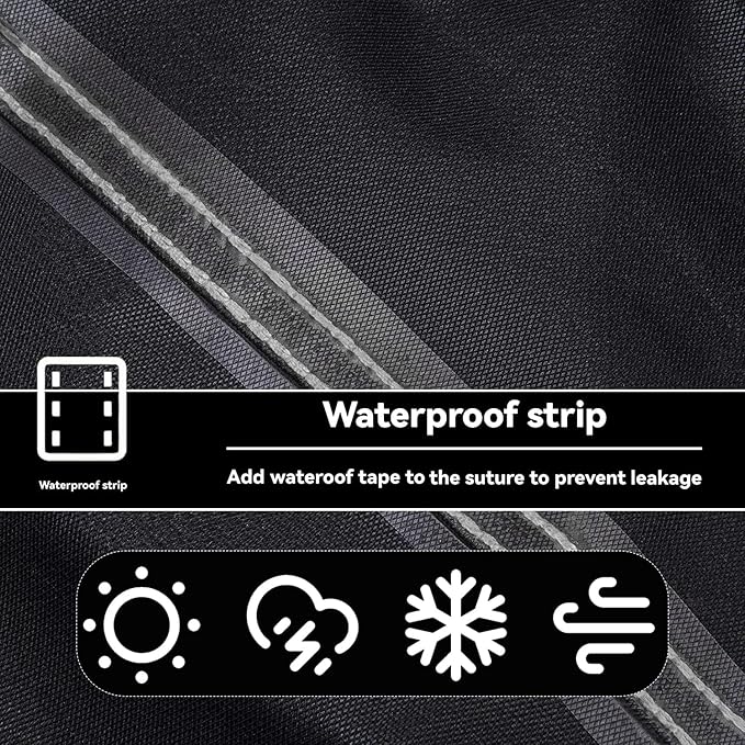 Outdoor Prep Table Cover - Heavy Duty Waterproof Cover for PC3404S Rolling Dining Table Compatible with 46 inch Outdoor Utility Cart
