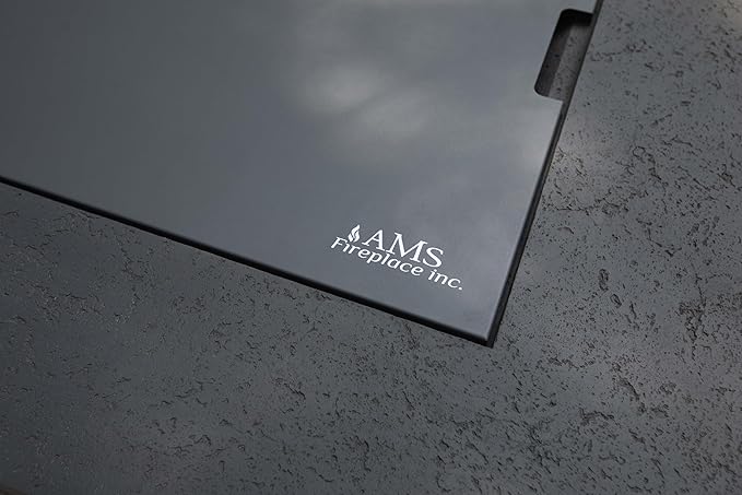 AMS Fireplace | Powder Coated Fire Pit Burner Lid for Madison FireTable (Dark Gray) | Weather-Protected | Easy to Clean | No Assembly Required