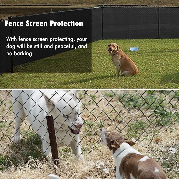 UPGRADE Privacy Fence Screen 3'x15' Black Outdoor 90% Visibility Blockage 170 GSM Mesh Shade Cover Panels for Backyard,Balcony,Home Decoration with Zip Ties,Customized Avaliable