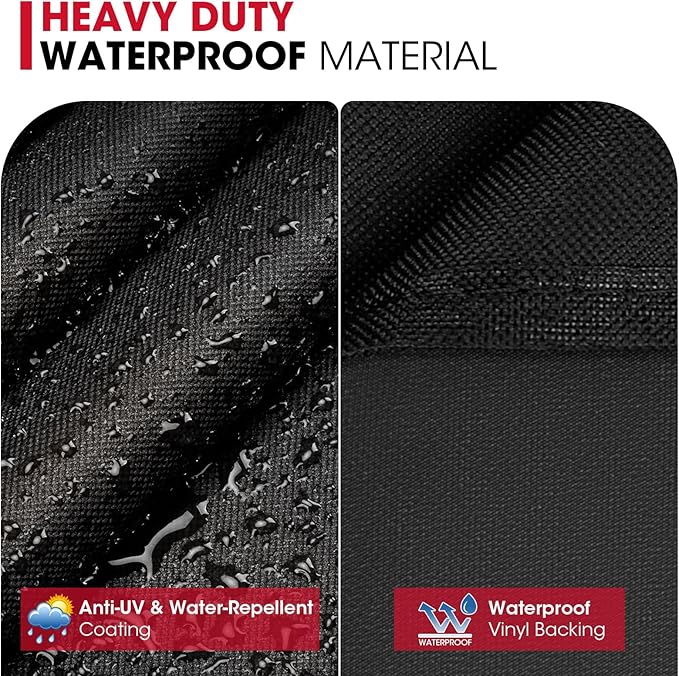 Unicook Grill Cover 55 Inch for Outdoor Grill, Heavy Duty, Waterproof, Fade Resistant, BBQ Cover with Handles/Straps/Air Vents, Compatible with Weber Charbroil Nexgrill Gas BBQs etc