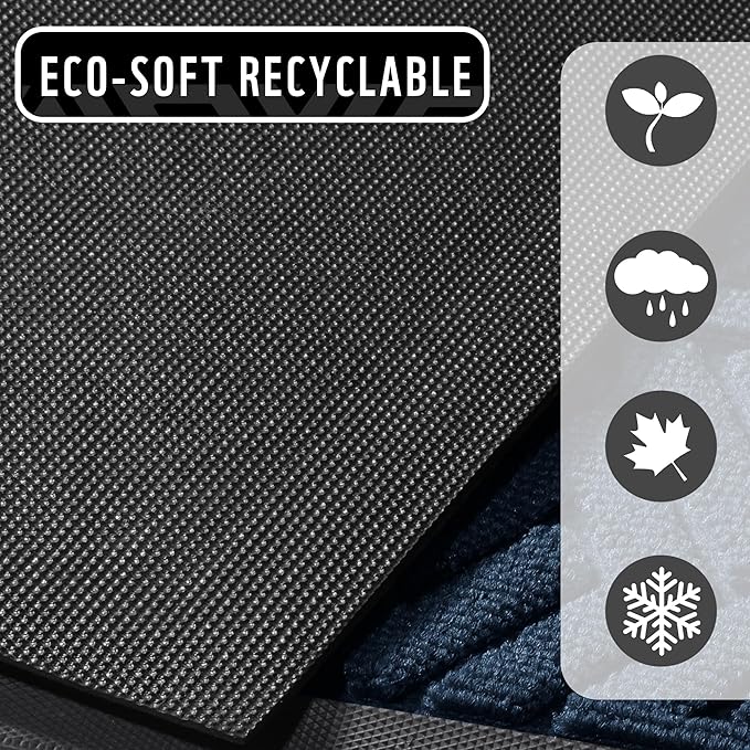Yimobra Doormat Outdoor Entrance 29.5x17, All-Weather Waterproof Outdoor Mats for Front Door, Non Slip Welcome Door Mat for Patio Proch Outside Entryway Indoor, Blue
