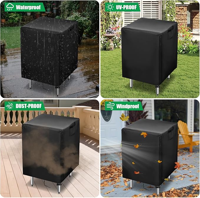 Outdoor Prep Table Cover,24 Inch Waterproof Stainless Steel Prep Cart Table Cover,Patio Kitchen Grill BBQ Food Prep Table Cover - 24 x 12 x 34 Inch