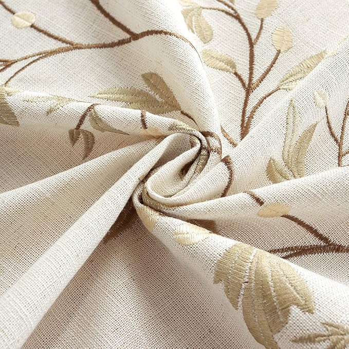 Pahajim Rustic Linen Tablecloth Cotton Waterproof Table Cloth for Kitchen Dining with Tassel Rectangle Tablecloths Rectangle/Oblong,55''x118'',10-12 Seats
