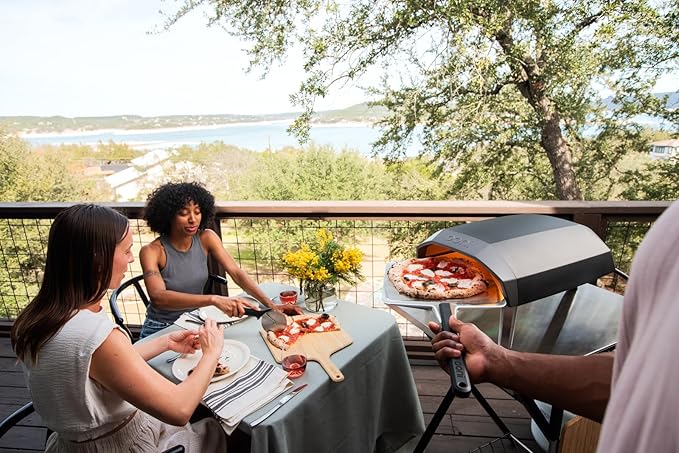 Ooni Koda 12 Gas Pizza Oven - Ultimate Pizza Oven Bundle - 12" Perforated Peel, Koda 12 Cover and Digital Thermometer Included
