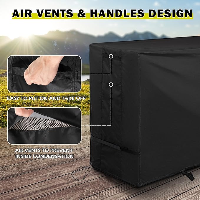 Griddle Cover for Electactic 2-Burner Barbecue Grill, Grill Cover for Electactic 2-Burner 16,000 BTU Propane Griddle-All Weather Protection