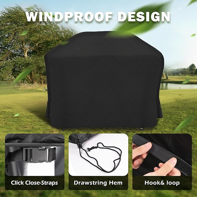 Grill Cover for Electactic 3-Burner Propane Gas Grill with Side Burner, Griddle Cover for Electactic G31PRO 48in Outdoor BBQ Grill