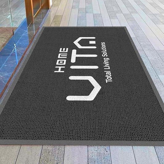 Floor Mat Personalized Rug Commercial Carpet Any Size Color Logo Shape Pattern Entryway Welcome Non-Slip Area Rug Indoor and Outdoor Washable Entrance Mat Durable Wear Resistance