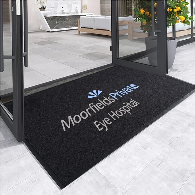Custom Rugs with Logo Doormat Runner Personalized Commercial Area Carpet with Any Size Color Logo Shape Pattern Non Slip Rugs for Indoor Outdoor