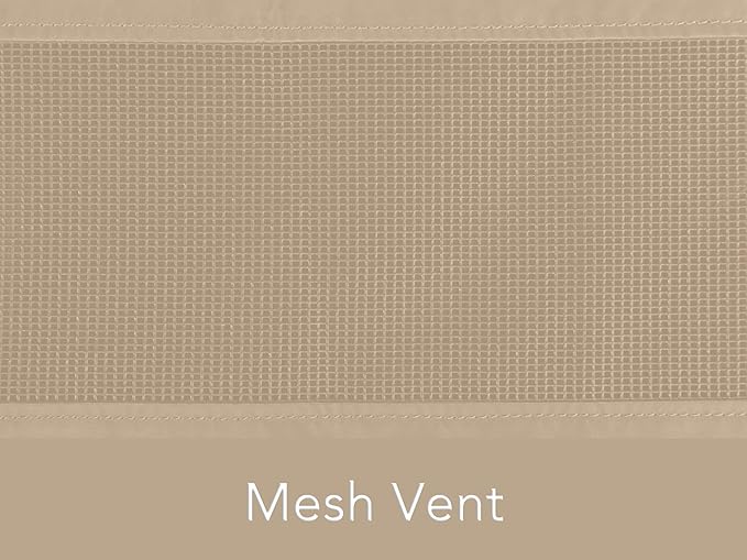 Covermates Grill Cover - Weather Resistant Outdoor Cover, Heavy Duty BBQ Covers for Large Outdoor Kitchen, Classic 12-Guage Vinyl, 60 Inch, Classic Tan