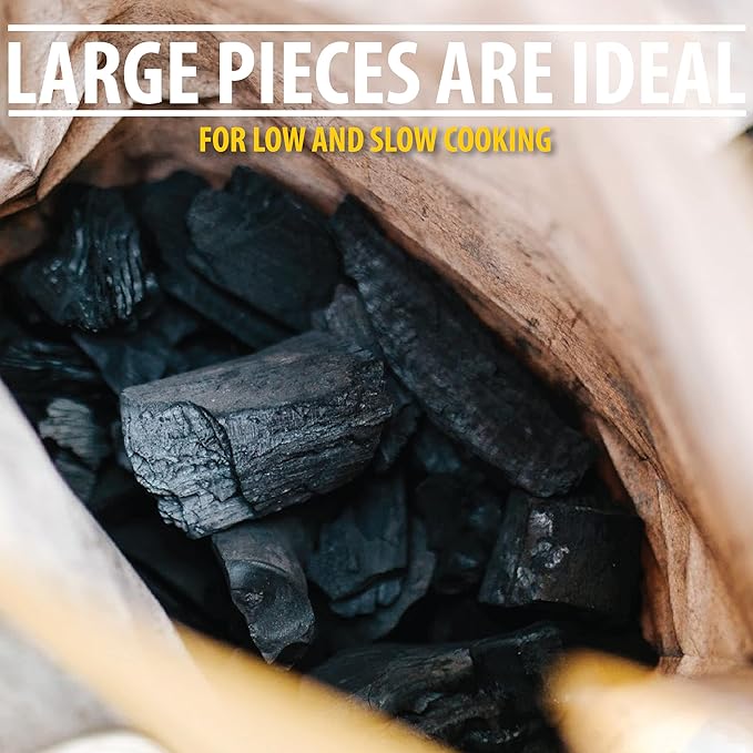 FOGO Super Premium Oak Restaurant Quality All-Natural Large Sized Hardwood Lump Charcoal for Grilling and Smoking, 17.6 Pound Bag