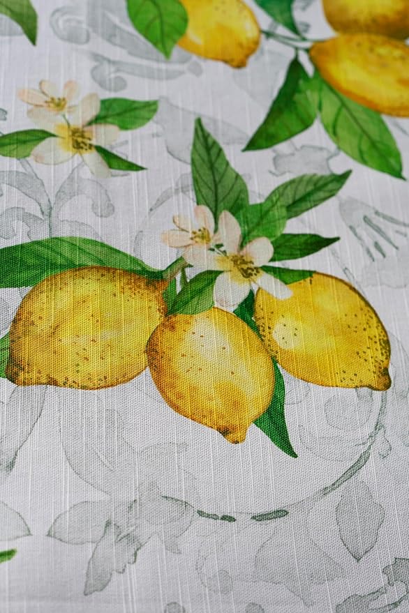 Maison d' Hermine Table Cloth Rectangle Table 100% Cotton 60 x 120 Inches Tablecloth Reusable Decorative Everyday Use for Dining Room, Farmhouse, Home, Party, Festive & Wedding Spring Summer - Cedrat