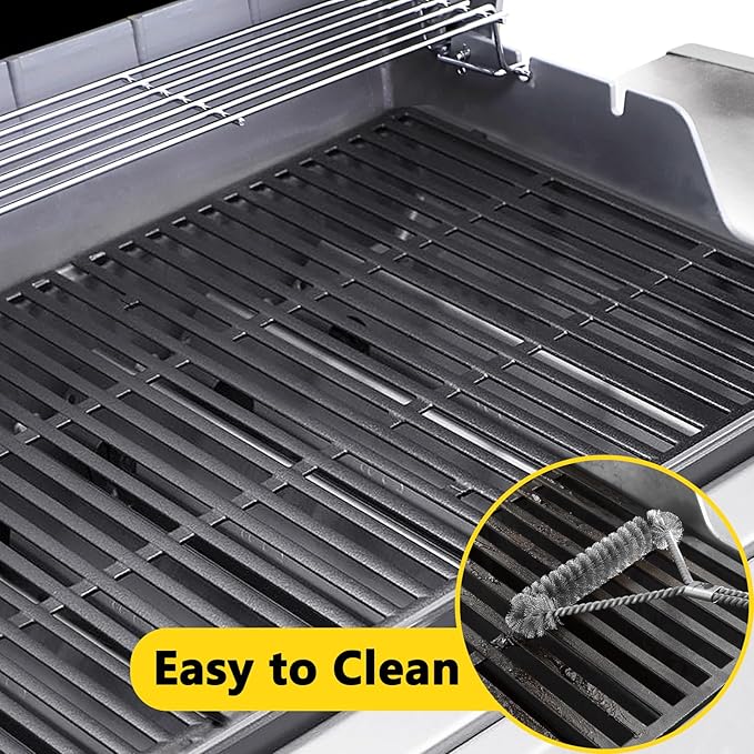 66095 Grill Grates Replacement for Weber Genesis II 300 and II LX 300 Series Gas Grills, 18.75" Cast Iron Cooking Grates for Weber Genesis II E-310 E-315 E-330 E-335 S-310 S-335 S-345