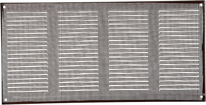 Vent Systems 16" x 8" Inch (Overall Dimensions) Pack of 2 - Brown - Air Vent Cover Metal Air Return Grill with Built-in Pest Guard Screen HVAC Vent Duct Cover for Home Improvement