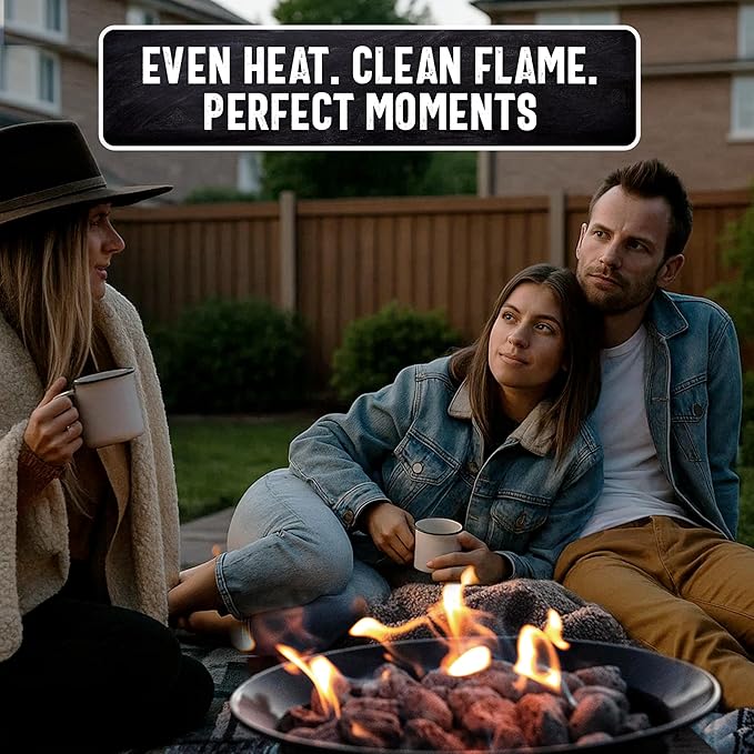 7lb Natural Volcanic Lava Rocks for Gas Fire Pit & Grill – Stones for Indoor/Outdoor Propane Fireplaces – Even Heat Distribution, Reduces Flare Ups Lava Rock by FryOilSaver Co. (Pack of 1)