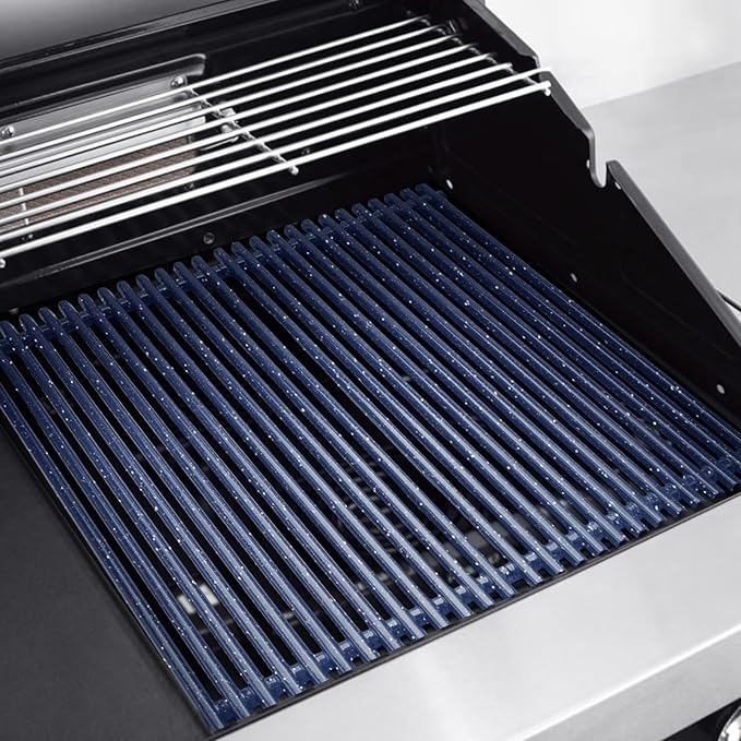 17.4 inch Porcelain Steel Grill Grates Replacement for Weber Spirit 300 Series, Spirit 700, Genesis Silver Gold Platinum B/C for 7525 Grates, Set of 2
