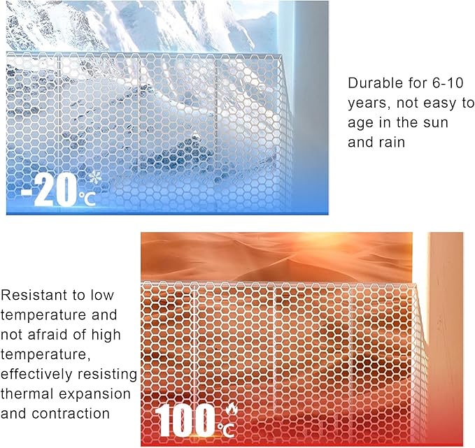 39.3″ x 32.8′ Chicken Mesh Fence Roll Versatile Plastic Fencing Netting Heavy Duty Balcony Protection Safety Mesh Easy Cut for Home Décor Gardening Poultry Barrier(Size:1x10M - Mesh 1.8cm,Color:White)