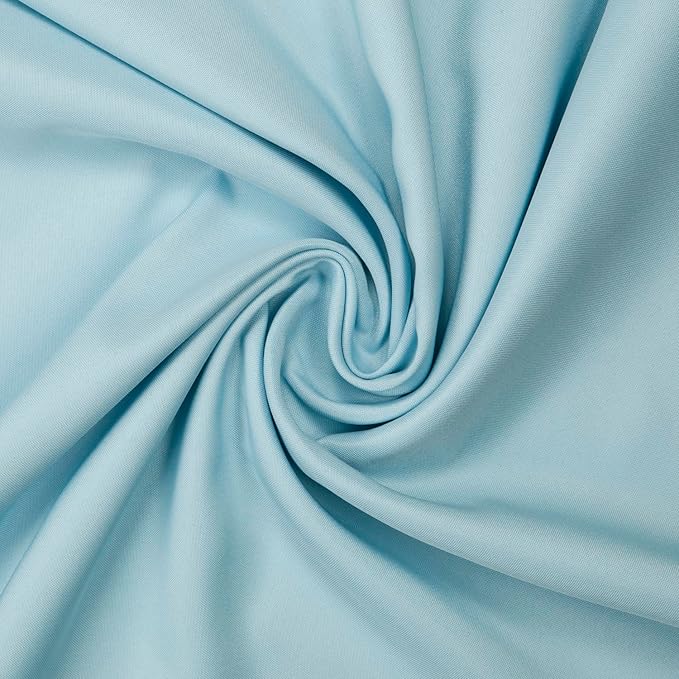 Gee Di Moda Rectangle Tablecloth - 60 x 84 Inch Baby Blue Table Cloth for 5 Foot Rectangle Tables - Heavy Duty Washable Fabric - for Holiday Party, Dinner, Weddings, Baby Shower & Events