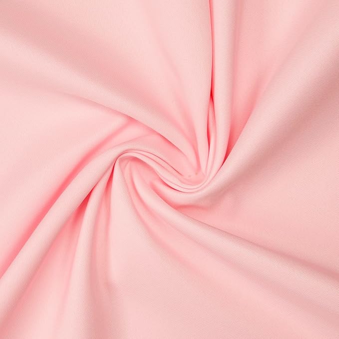 Gee Di Moda Rectangle Tablecloth - 60 x 126 Inch Pink Table Cloth for 8 Foot Rectangle Tables - Heavy Duty Washable Fabric - for Holiday Party, Dinner, Weddings, Baby Shower & Events