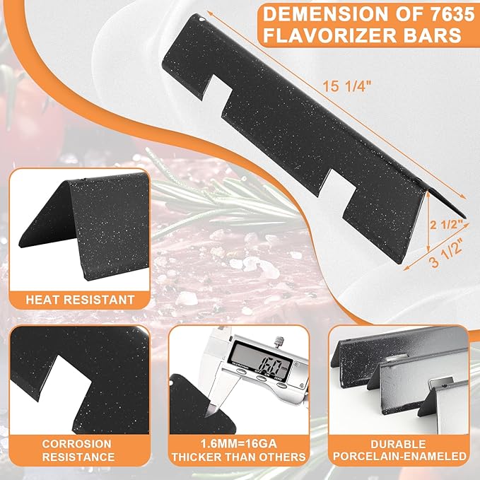 Grill Parts for Weber Spirit 2 Parts, Replacement for Weber GS4 Spirit II/I E210 S210 E220 S220,GS4 Parts for Webber Spirit 2 Burner Tube 67024 69785, 7635 Flavorizer Bars & Crossover Tube 69899 67278