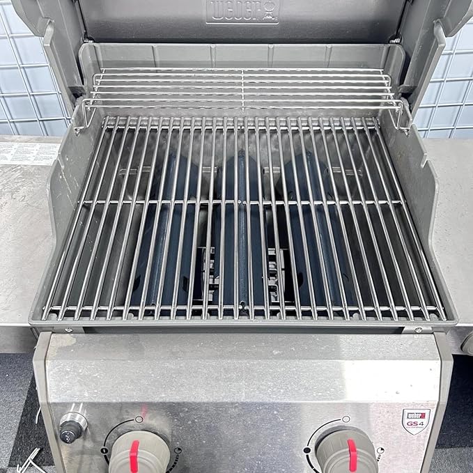 GS4 Spirit II Grill Parts for Weber Spirit 2 Replacement Parts Spirit II 200 SER Parts for Weber GS4 Spirit 2 Flavorizer Bars 7635 67045 68842, 7637 64815 Stainless Steel Grates, Heat Deflector 67060