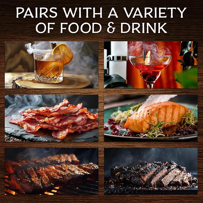 SmokeTop 4oz Bag - Cocktail Smoker Chips for Old Fashioned Cocktails, Whiskey, & Bourbon - by Middleton Mixology Made in The USA (800 uses) (Hickory)