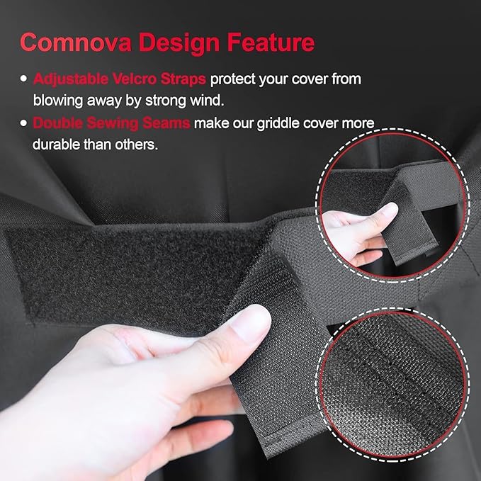 Grill Cover for Oklahoma Joe's Longhorn Combo Grill - 600D Premium BBQ Cover Waterproof & Heavy Duty for Oklahoma Joe's Charcoal Gas Smoker Combo, 69" L x 25" W x 43" H