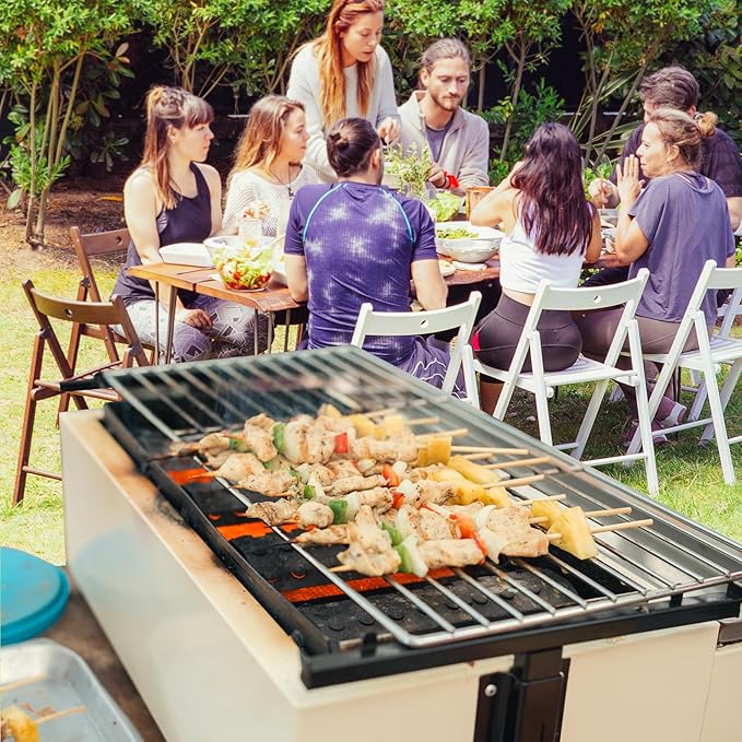 KEESHA BBQ Grill Mesh Metal Barbecue Grill Grates Replacement - Stainless Steel Barbecue Grilling Grid Wire Mesh, Multifunction Cooking Net for Outdoor Grill 2 Pack (12 5/8''*10 1/4'')