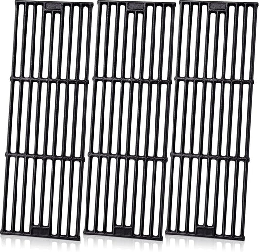 Adviace Grill Grates for Char Griller 5050, 5650, 2121, 3001, 5072, 2123, 2828, 3072, 3030, 4000, King Griller 3008, 5252, 19 3/4 Inch Cast Iron Grate Grid for Char-Griller 5050 Replacement Parts.