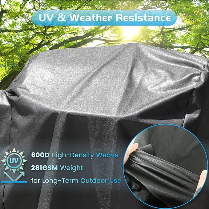 Grill Cover for Pit Boss 440 Deluxe Wood Pellet 440D2 440D 456D 456D3 440TGR1 Smoker Waterproof Pitboss Cover 73440 600D Heavy Duty Outdoor Accessory
