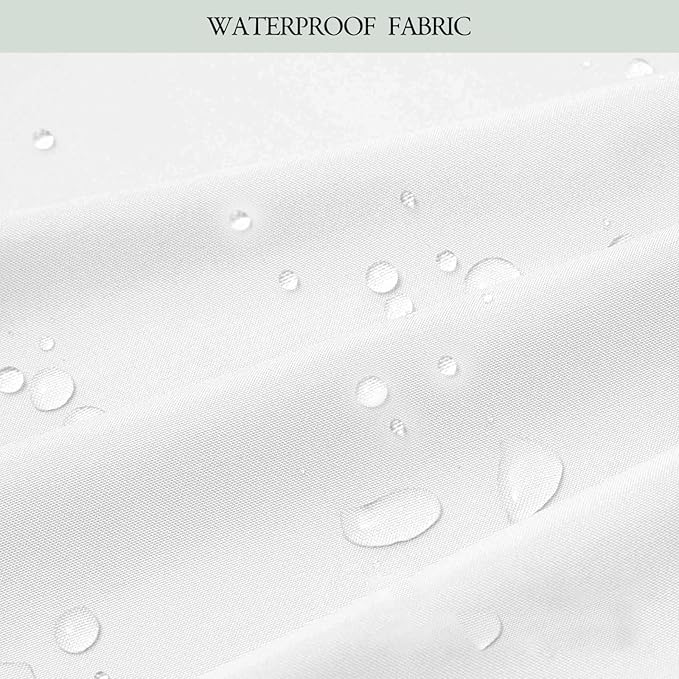 Forest Theme Waterproof Outdoor Curtains for Patio,Trees Moon Lake Pattern,UV and Fade Resistant Outside Curtains for Gazebo, Front Porch, Pergola,2 Panels,36 x 84 inch,Green