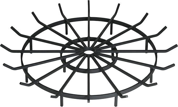 SteelFreak Wagon Wheel Firewood Grate for Fire Pit - Made in The USA (36 Inch)