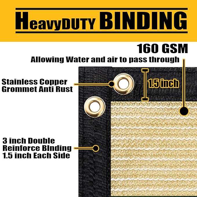 Customized 8' x 27' Black Fence Privacy Screen,with Bindings & Grommets,Heavy Duty for Gardens,Backyard,Patio,Tennis Court,Pool,Construction Project, We Make Custom Sizes