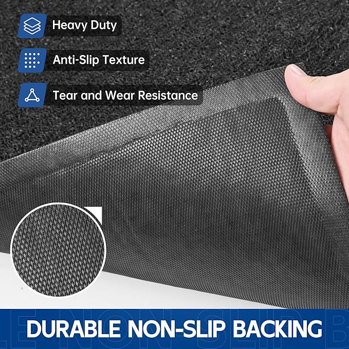 Sturdy Front Door Mat, 72" x 48" Heavy Duty Indoor Outdoor Doormat for Entryway, Fade Resistant, Waterproof Low Profile Entry Mat, Non Slip Welcome Mat for Outside Entrance, Patio, Home
