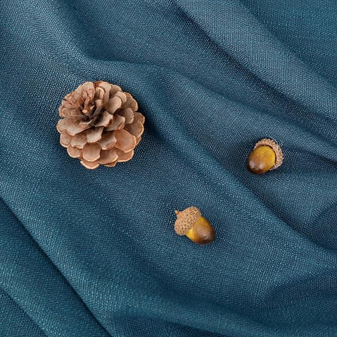 Square Tablecloth, Blue Table Cloth for Square or Round Tables, Waterproof Spillproof Washable Tablecloth, Linen Dining Table Cover for Wedding, Party, Farmhouse - 54'' x 54'', Blue