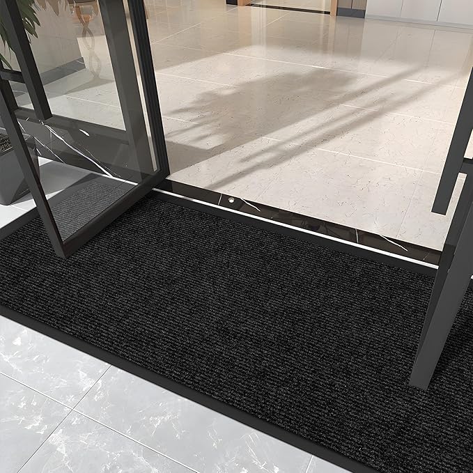 Custom Size Extra Large Front Door Mat, 2FT x 62FT Indoor Outdoor Entrance Commercial Floor Mat, Heavy Duty Dirt Trapper Doormat for Entryway Welcome Mat, Low Profile, Non-Slip, Waterproof