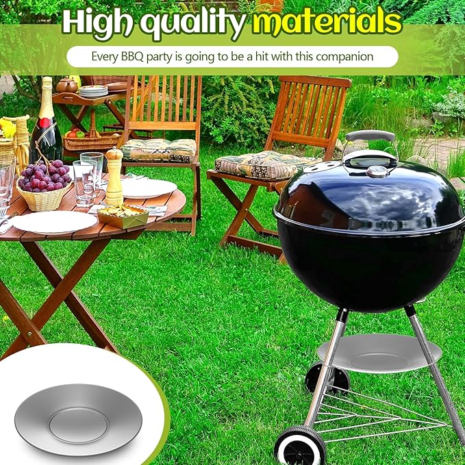 1 Pcs 11'' Diameter Ash Catcher Pan Ash Pan for Charcoal Grill Compatible with Weber for Grill Replacement Parts