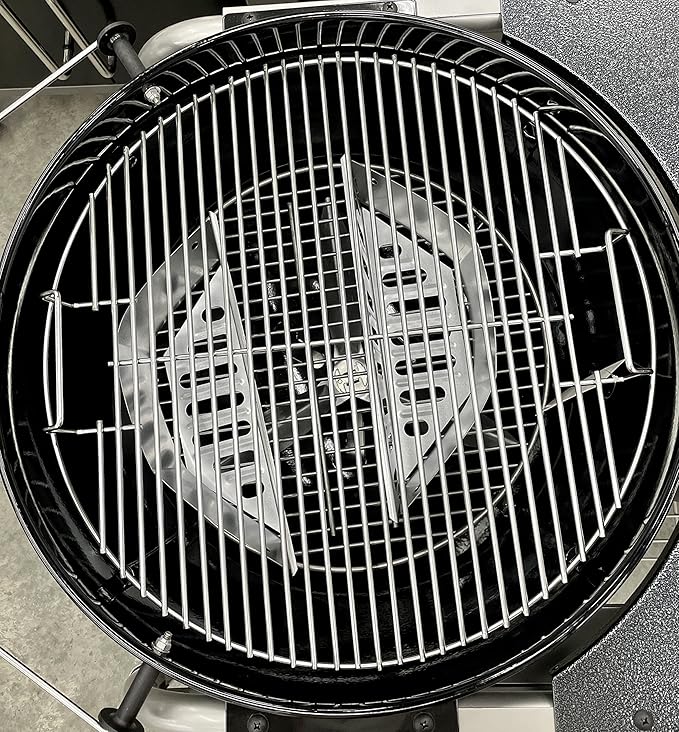 Aura Outdoor Products 22" Stainless Steel Upgraded Replacement Cooking Grate for Weber Kettle, Recteq Bullseye 22 Inches