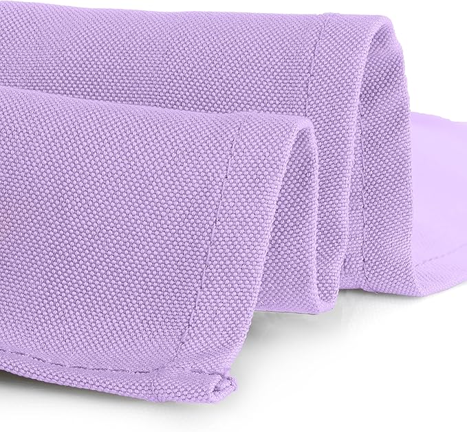 Gee Di Moda Rectangle Tablecloth - 90 x 156 Inch Lavender Table Cloth for 8 Foot Tables with Floor-Length Drop - Heavy Duty Washable Fabric for Holiday Party, Dinner, Weddings & Baby Shower